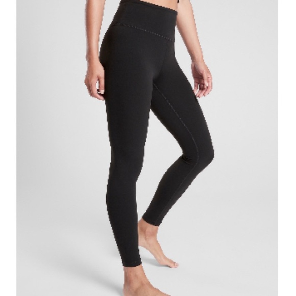 Athleta Black High-Waisted Leggings for Active Wear